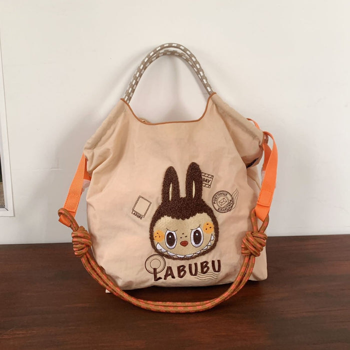 Wholesale embroidered shoulder bag cartoon messenger bag versatile fashion handbag large capacity bag