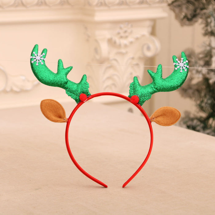 Wholesale Cartoon Christmas head buckle head hoop Christmas decorations party gifts Christmas antlers