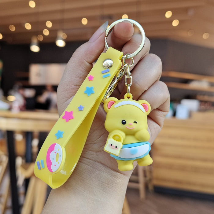 Wholesale Cartoon Silicone Doll Keychain JDC-KC-ZhuoRan022