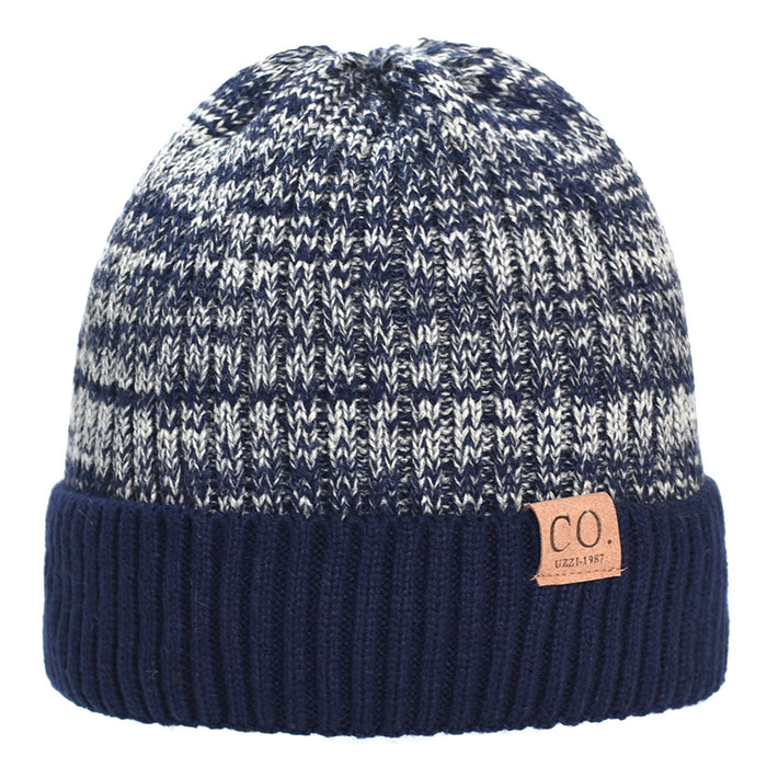 Wholesale Double Layer Plus Velvet Thick Warm Wool Knitted Hat JDC-FH-Jieh001