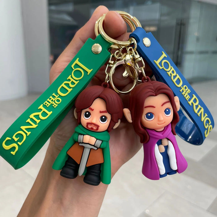 Wholesale 3pcs Silicone Cartoon Keychain Bag Charm