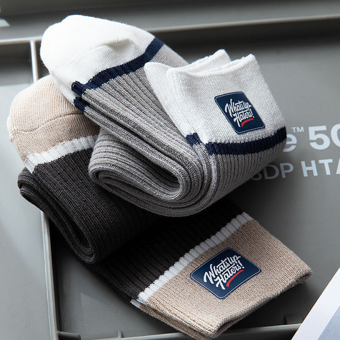 Wholesale Socks made of cotton, casual, quick drying, sports, sweat absorbing, mid tube socks