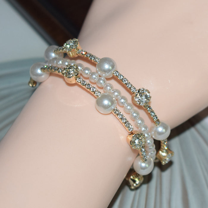 Wholesale Diamond Pearl Bracelet