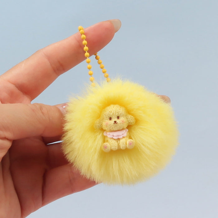 Wholesale Plush Pom Pom Keychain Fashion Accessory For Bags And Gifts