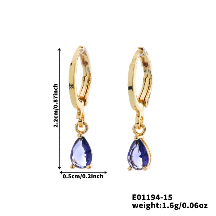 Wholesale Zirconia inlaid exquisite earrings and accessories, new versatile and niche high-end earrings and accessories wholesale