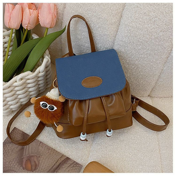 Wholesale Fashionable and minimalist handbag, stylish single shoulder retro patchwork backpack