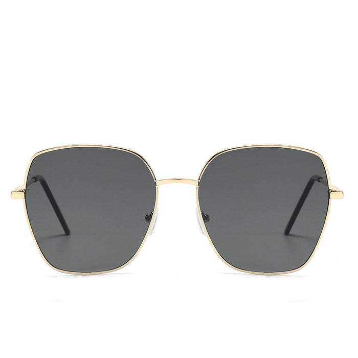 Wholesale Sunglasses Women's  UV-resistant Sunglasses Gradient Large Frame Metal Sunglasses