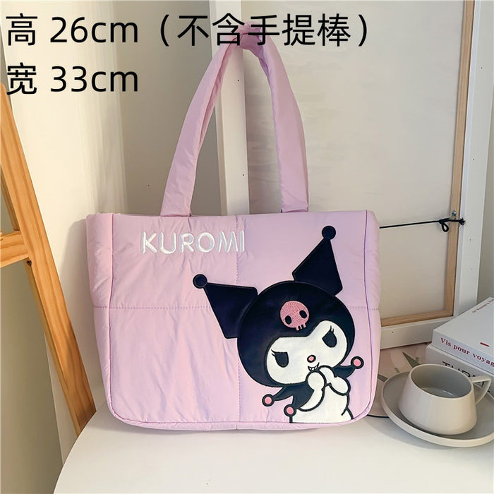 Wholesale New Style Cartoon Down Cloth Handbag Small Dog Shoulder Bag Cute Rabbit Tote Bag Birthday Gift JDC-SD-ZeZ002