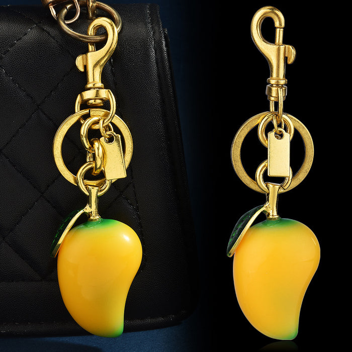Wholesale Mango keychain fruit pendant bag pendant creative keychain