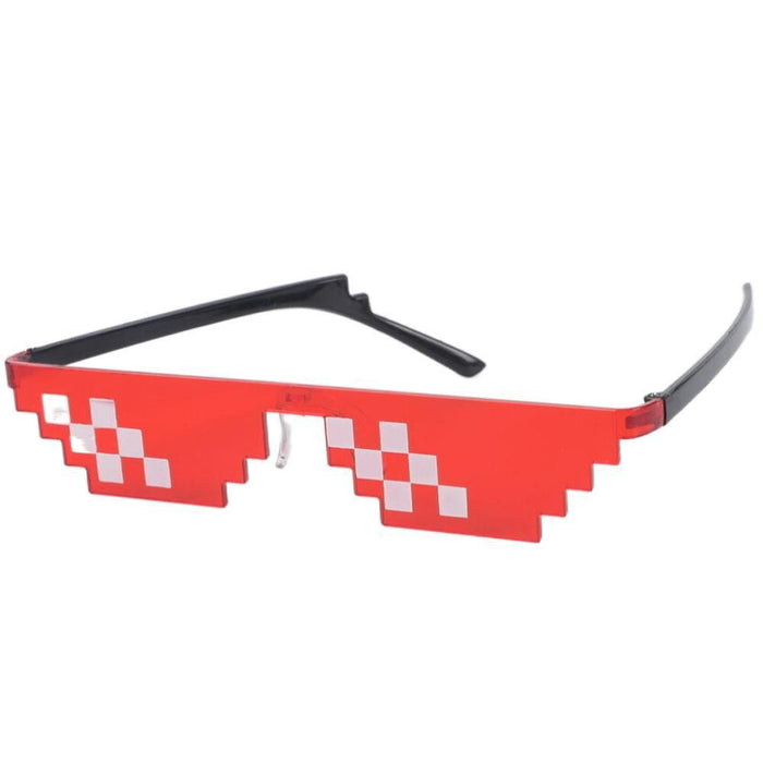 Wholesale Mosaic Glasses Personalized Pixel Sunglasses Double Row Mosaic Glasses