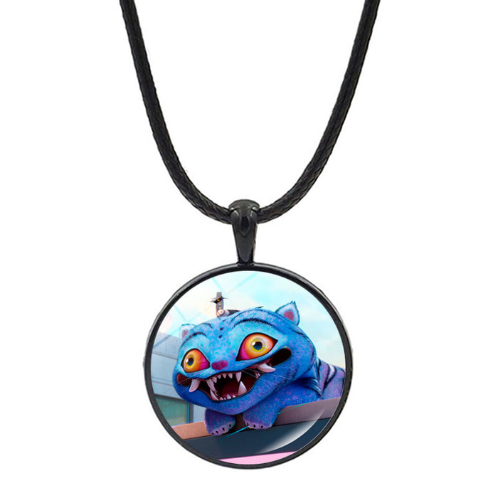 Wholesale Cartoon Anime Pendant Jewelry Sweater Chain Necklace
