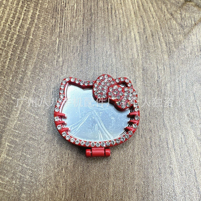 Wholesale Cartoon cat mirror metal phone stand