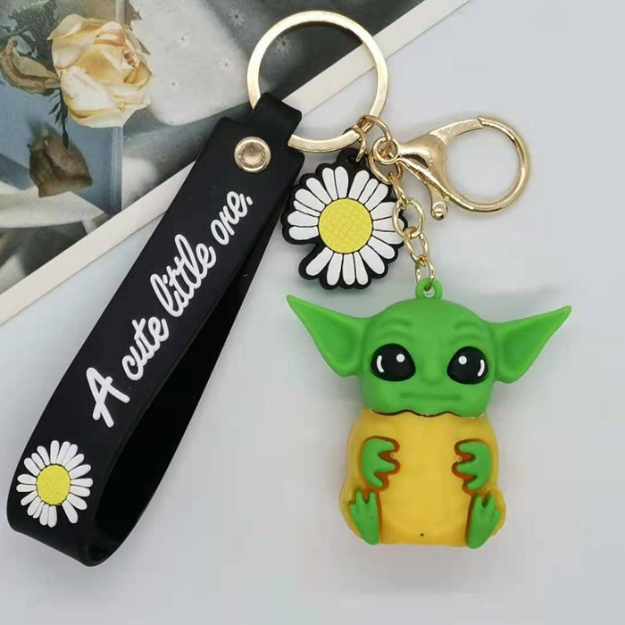 Wholesale Animation Cartoon alien Baby Doll Keychain Pendant Bag Gift
