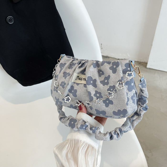 Wholesale Small niche design, hand-held crossbody bag, chain folding, single shoulder