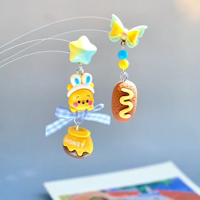 Wholesale Cartoon Cute Asymmetric Earrings