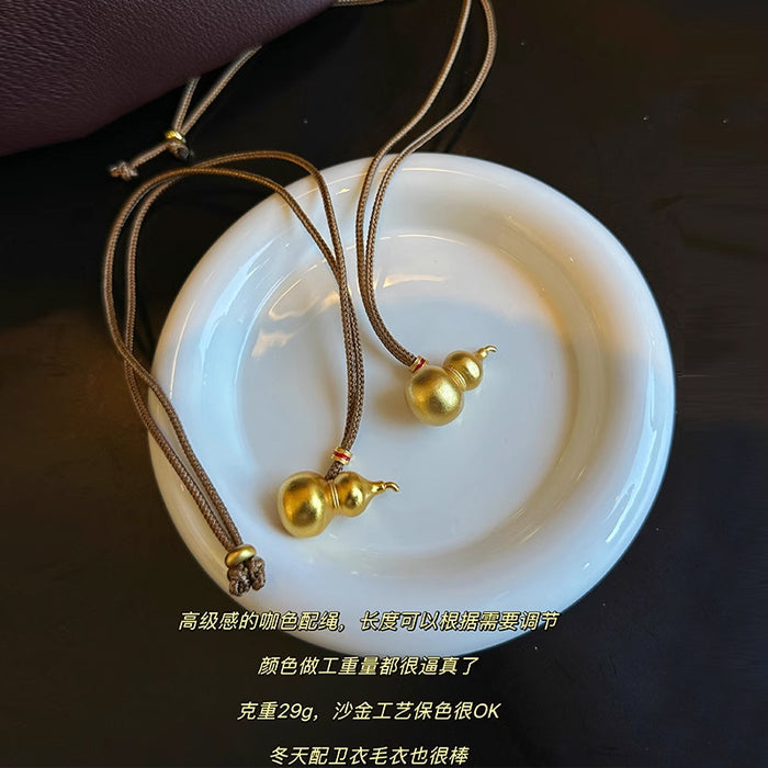 Wholesale Copper plated pendant necklace, light luxury, niche, high-end, sweater chain, long, versatile accessory