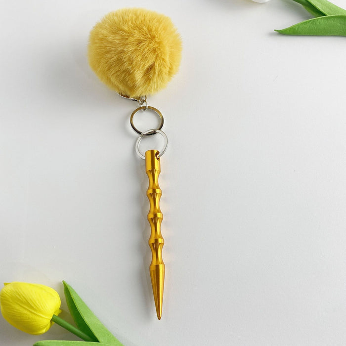 Wholesale Stick Pen Shaped Pom Pom 2 Piece Set Keychain JDC-KC-ZY034