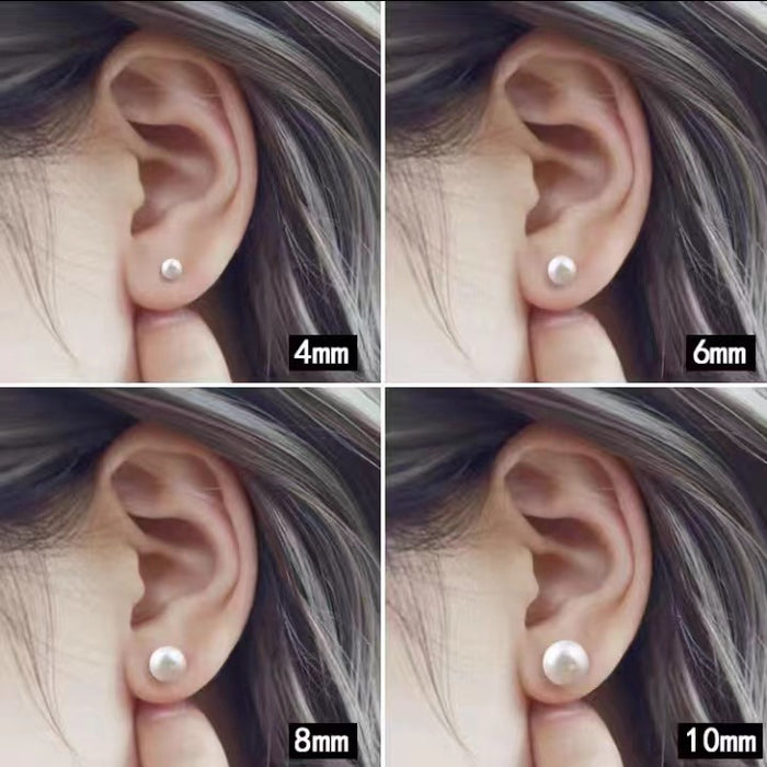 Wholesale Needle pearl earrings for ear hole maintenance, simple temperament, versatile and compact earrings and earrings