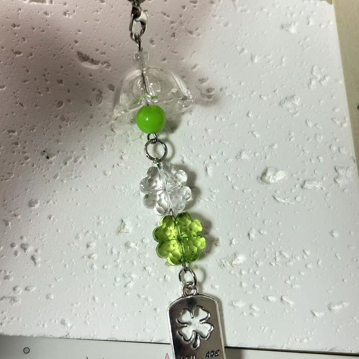 Wholesale Hand-made Beaded Pendant Bell Mobile Phone Chain