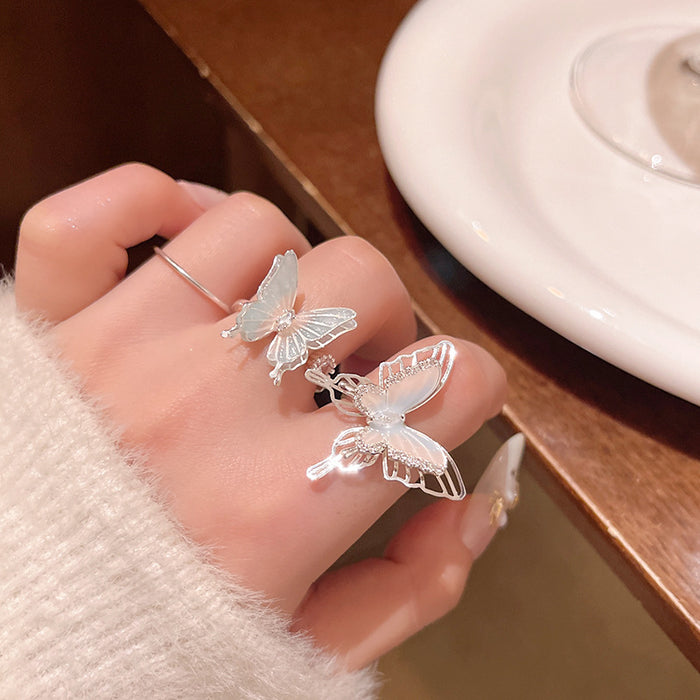 Wholesale Butterfly ring,  open index finger ring