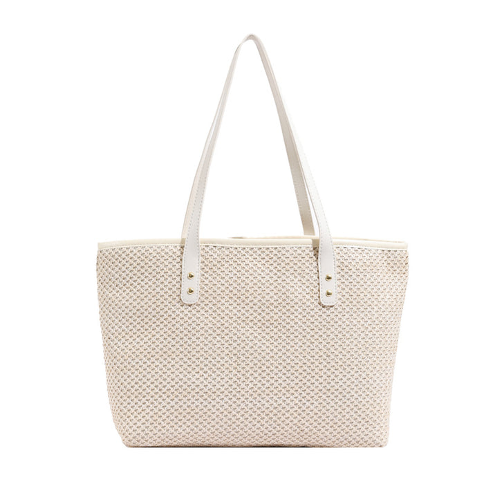Wholesale Large capacity woven handbag, trendy beach bag, single shoulder armpit bag, tote bag