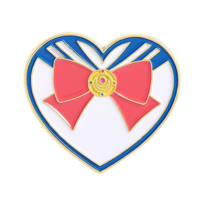 Wholesale Enamel Bow Flower Brooch Pin Set Cute Lapel Badge Party Jewelry Accessory