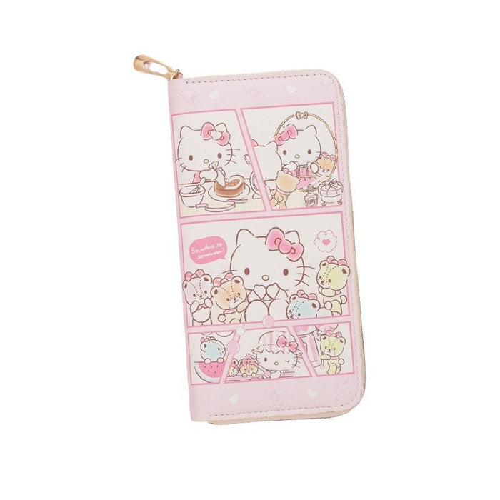 Wholesale Kitten Long Zipper Girl' s Wallet