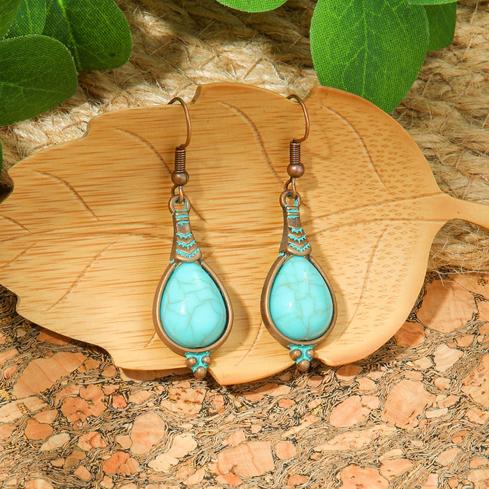 Wholesale Bohemian Geometric Tassel Earrings Set - Zinc Alloy Electroplated Boutique Resale Jewelry