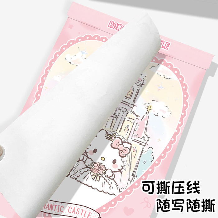 Wholesale Chic A5 Tear-Off Sticky Note Pad Wedding Cat Design Thick Pages Gift for Students minimum quantity: 2