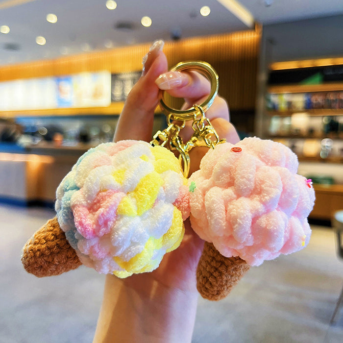 Wholesale Creative Plush Keychain Cute Cartoon Sweetener Couple Bag Pendant Small Gift