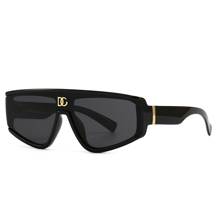 Wholesale Small Frame One-piece PC Sunglasses JDC-SG-YingBang002