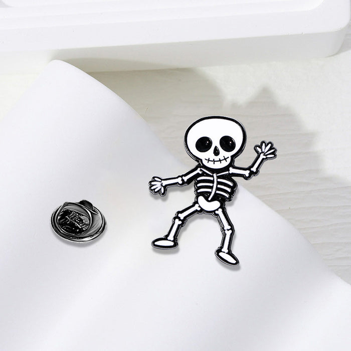 Wholesale  cartoon pumpkin head skull brooch cute sweet Ghost Owl n pin badge