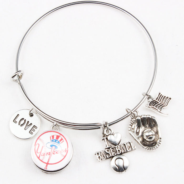 Wholesale Team bracelet alloy baseball glove small pendant bracelet