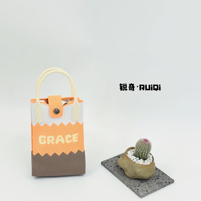 Wholesale Cute Cartoon Knitted Mobile Phone Bag  Easiest for Match Shoulder Bag Coin Crossbody Portable