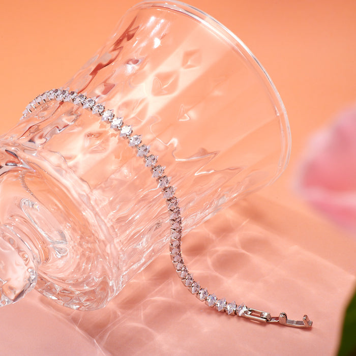 Wholesale Korean Horse Eye Zircon Bracelet, Water Drop Diamond Claw Chain, Handstring, Fashionable and Versatile, Paired with Jewelry