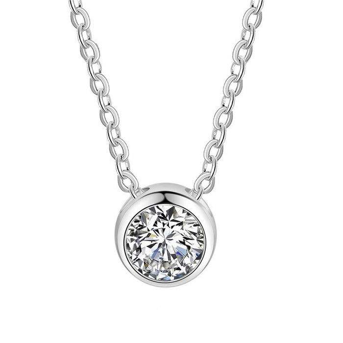 Wholesale Pure silver necklace pendant with simple design