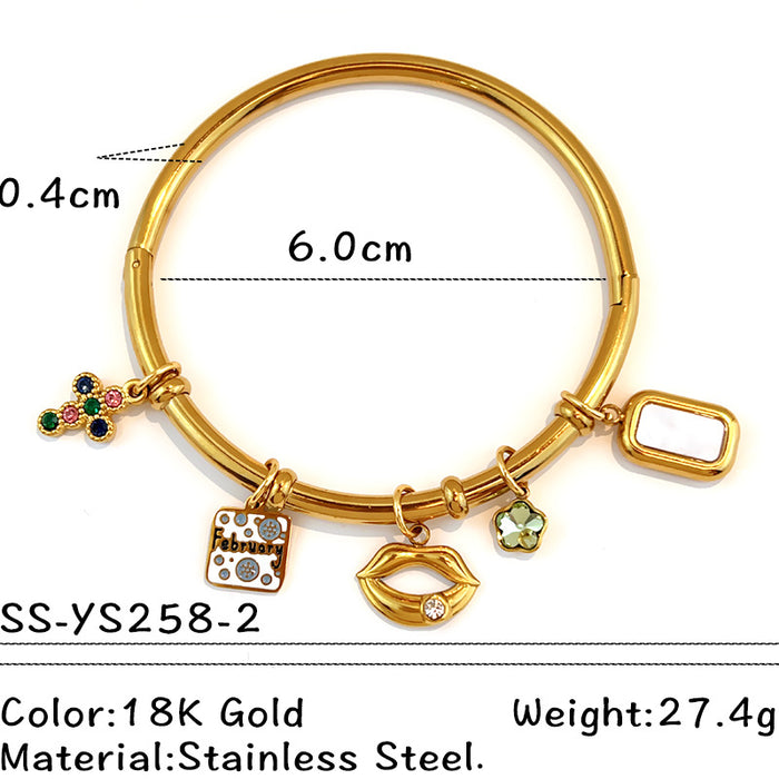 Wholesale stainless steel open cuff stackable bracelet