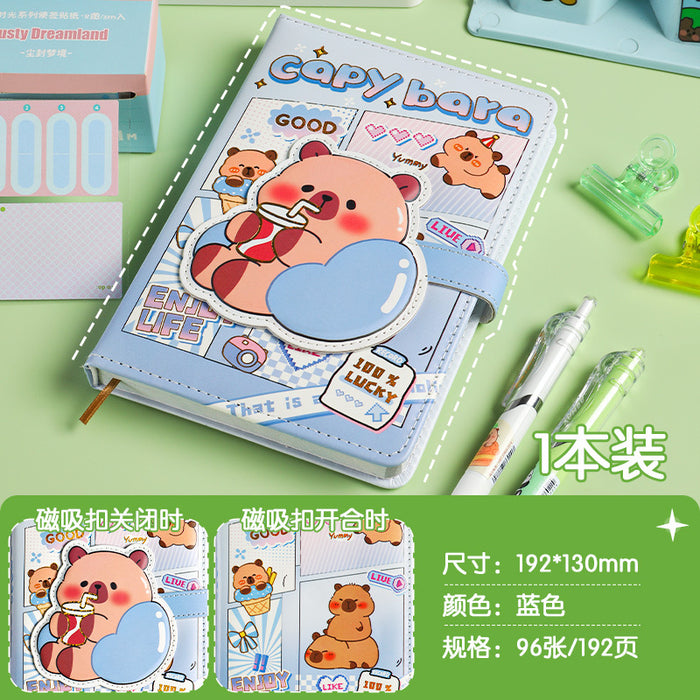 Wholesale PU Leather A5 Animal Notebook for Kids Cute Cartoon Wired Binding