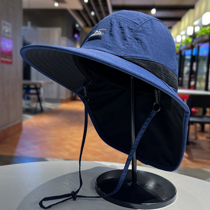 Wholesale Breathable Fisherman Hat Sun Protection with Drawstring Adjustable Men's Sun Hat