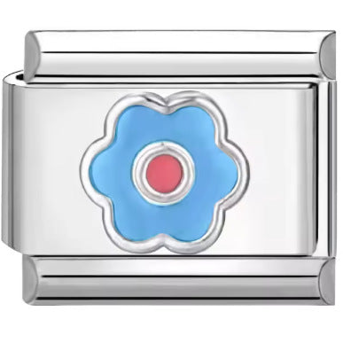 Wholesale Mother' s Day Series Stainless Steel Italian Flower Bracelet DIY Module Combination Jewelry