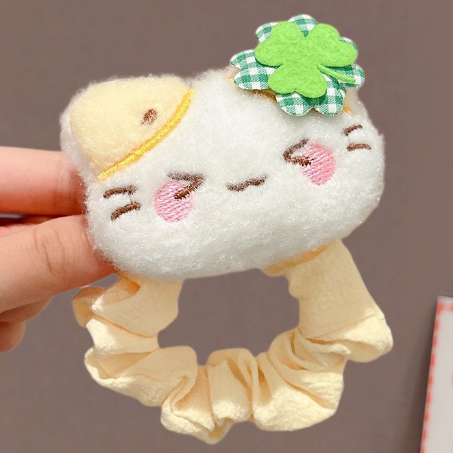 Wholesale Cute penguin and fish plush cartoon  hair scrunchies