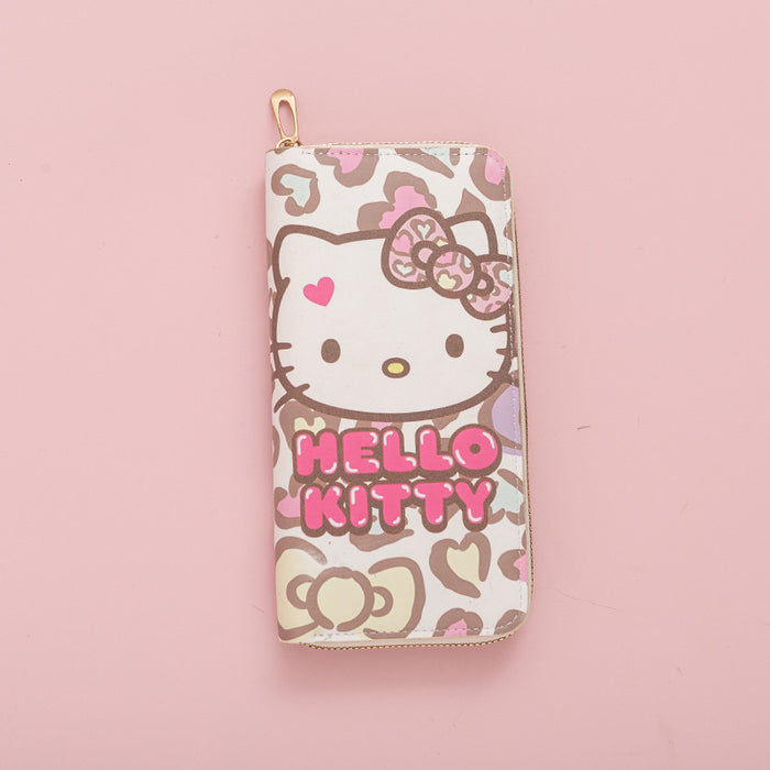 Wholesale Cute cartoon long wallet for girls made of PU material