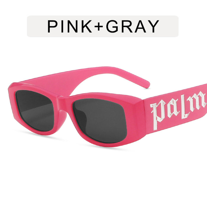 Wholesale Black box punk letter fashion sunglasses, high-end sunglasses