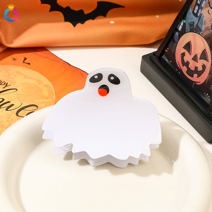 Wholesale Halloween Ghost Expression Pvc Hairpin JDC-HC-Yiyue002