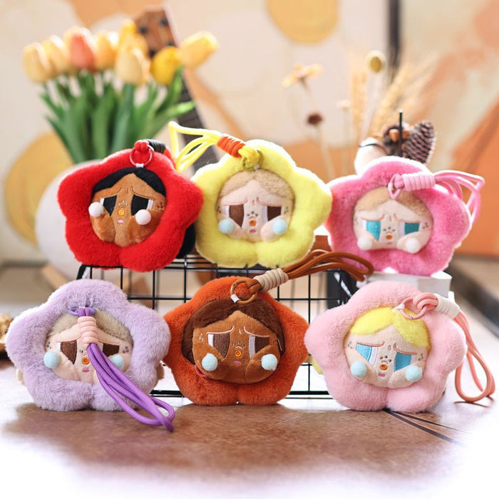 Wholesale Cute Small Pendant Plush Toy Doll Crying Baby Head Bag Pendant Keychain Doll Doll