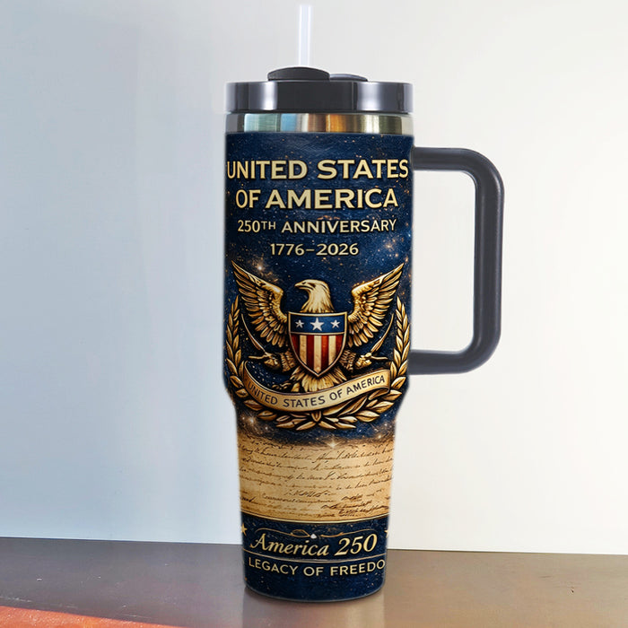 Wholesale US Independence Day 250th Anniversary 40oz Insulated Stainless Steel Tumbler