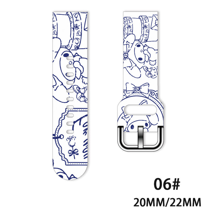 Wholesale Printed Silicone Watch Strap Wrist Strap JDC-WD-NuoQi047