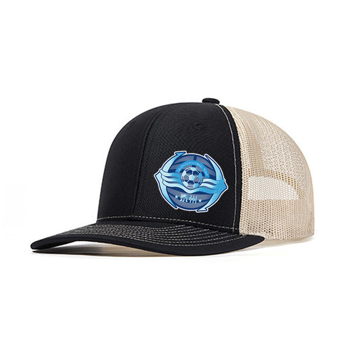 Wholesale football logo hat adult sports leisure mesh hat summer sun protection breathable