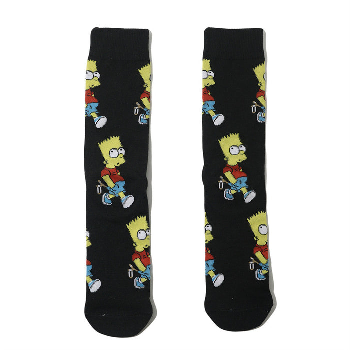 Wholesale Cartoon/ Anime Cotton Socks Mid-Calf