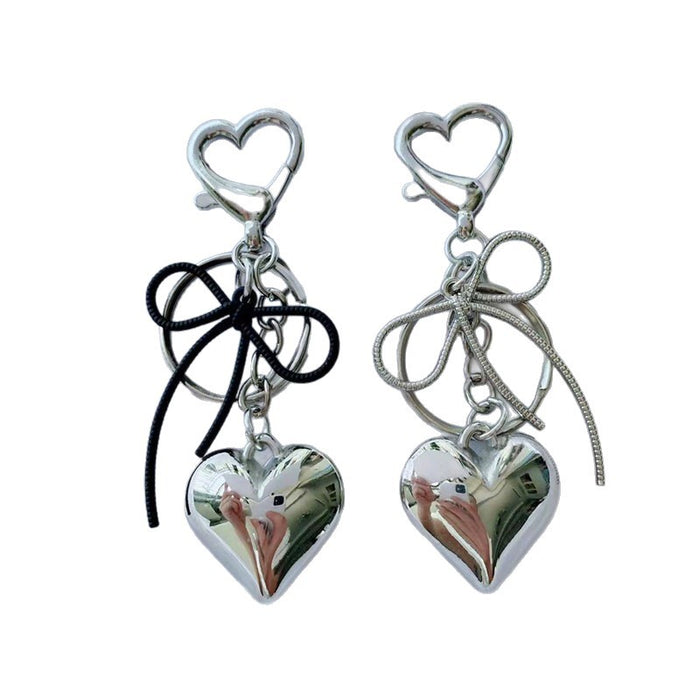 Wholesale silver Love Keychain Pendant Cute Girlfriend Hanging Ornaments